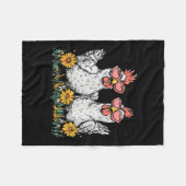 Oops I Got Another Chicken, Funny Farm Animal  Fleece Deken (Voorkant (Horizontaal))