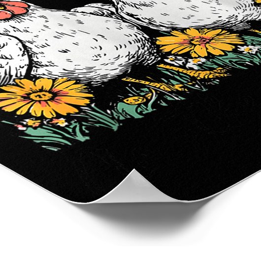 Oops I Got Another Chicken, Funny Farm Animal  Poster (Hoek)