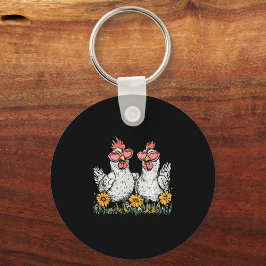 Oops I Got Another Chicken, Funny Farm Animal Sleutelhanger (Voorkant)