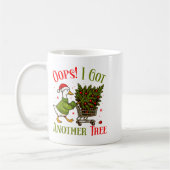Oops I Got Another Tree Funny Christmas Goose Retr Koffiemok (Links)