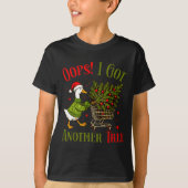 Oops I Got Another Tree Funny Christmas Goose Retr T-shirt (Voorkant)