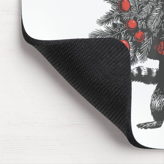 Oops I Got Another Tree Funny Raccoon Christmas Qu Muismat (Hoek)