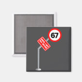 Oops I Hit Six Seven 6 7 Meme Funny Brainrot Inter Magneet (Voorkant / Achterkant)