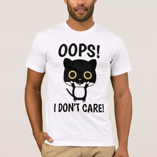OOPS! IK KIES ER NIET VOOR! Kat T-shirts Tees (Voorkant)