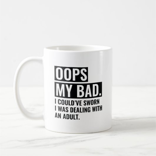 OOPS Mijn slechte Koffiemok (Links)