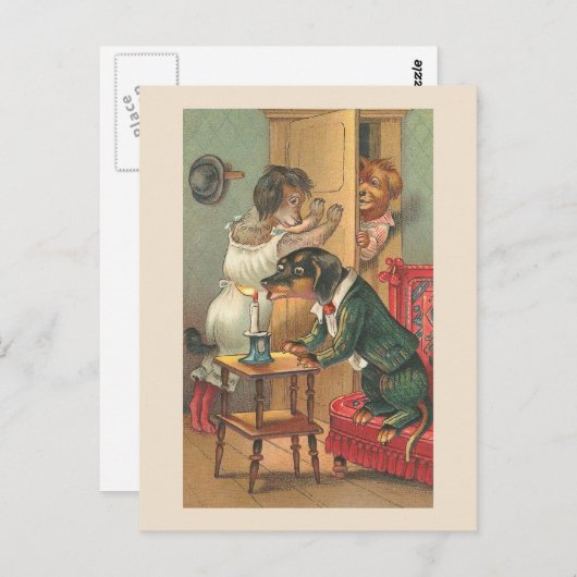 "Oops No. 2" Dog Briefkaart (Voorkant / Achterkant)