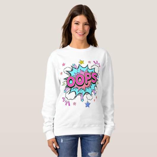 Oops Pop Art Explosion Trui (Voorkant volledig)