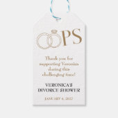 OOPS! Scheidingsfeestje Cadeaulabel (Voorkant)
