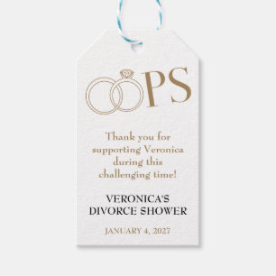 OOPS! Scheidingsfeestje Cadeaulabel