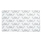 Oops Shrug Emoticon Count\_(シ)_/ Japanse Kaomoji Kussensloop (Achterkant-Links)