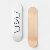 Oops Shrug Emoticon Count\_(シ)_/ Japanse Kaomoji Persoonlijk Skateboard (Voorkant)