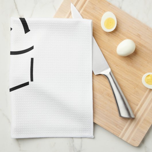 Oops Shrug Emoticon Count\_(シ)_/ Japanse Kaomoji Theedoek (Quarter Fold)