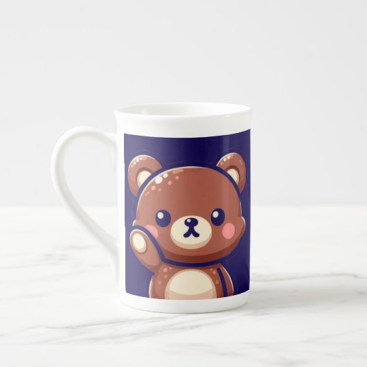 Oops Teddy Bear Specialty Mug with Heart | Cute Ka Porselein Kop (Links)