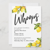 Oops Waterverf Lemons Postponed Wedding Kaart (Voorkant)