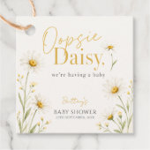 Oopsie Daisy Wildflower Baby Shower  Bedankjes Labels (Voorkant)