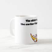 Oor; ier het krijgt late koffie mok (Voorkant links)