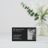 Oor neus keel KNO Dokter Visitekaartjes (Staand voorkant)