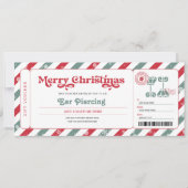 Oor piercing Kerstcadeaubon Kaart (Voorkant)