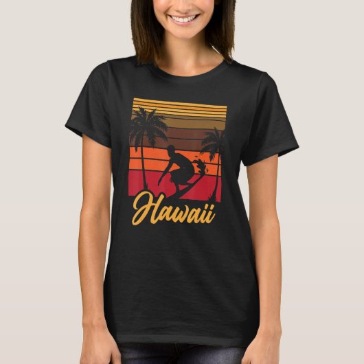 oor Surf van de "Hawaii Beach Vacation boarder" S T-shirt (Voorkant)