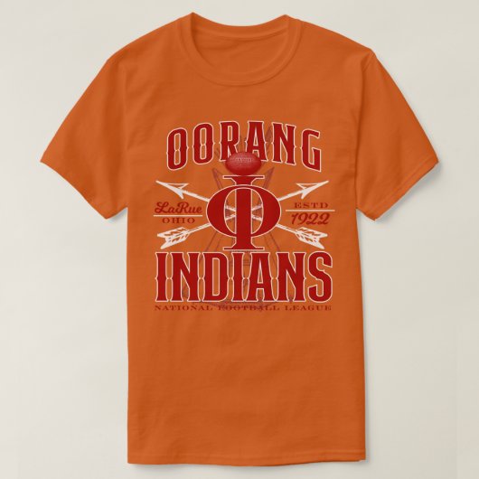 Oorang Indians Football T-shirt (Design voorkant)