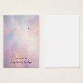 Oorbel Abstracte Wolken Sieraden Display Kaarten Visitekaartje (Voorkant /achterkant)