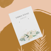 Oorbel display Kaart · Elegante pastelbloem