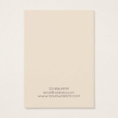 Oorbel display Kaart · Elegante pastelbloem (Achterkant)