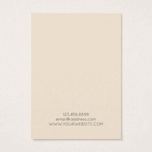 Oorbel display Kaart · Elegante pastelbloem (Achterkant)