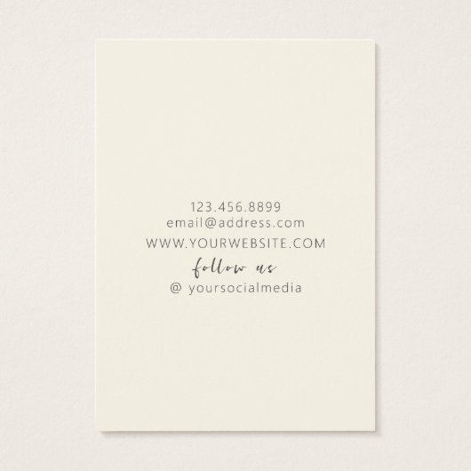 Oorbel Display Kaart · Gouden Lederen Textuur (Achterkant)