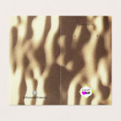 Oorbel Display Kaart met uw Logo Visitekaartje (Buitenkant ongevouwen)