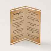 Oorbel Display Kaart met uw Logo Visitekaartje (Binnen)