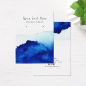 Oorbel Display Kaart · Waterverf Indigo Blue (Bureau)