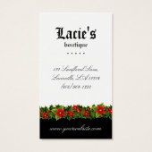 Oorbel Display Kaarten Kerst Visitekaartje B (Achterkant)