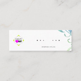 Oorbel Display Kaarten Mini Visitekaartje