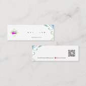 Oorbel Display Kaarten Mini Visitekaartje (Voorkant / Achterkant)