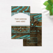 Oorbel Display Kaarten Schattige Zebra Fleur de Li Visitekaartje (Bureau)