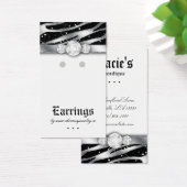 Oorbel Display Kaarten Schattigee Zebra Sparkle Si Visitekaartjes (Bureau)