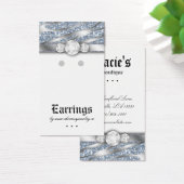 Oorbel Display Kaarten Schattigee Zebra Sparkle Si Visitekaartjes (Bureau)