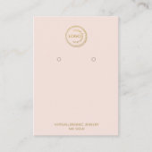 Oorbel Display Voeg je Logo Blush toe Visitekaartje (Voorkant)