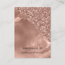 Oorbel Displaykaart | Roze Goud en Glitters