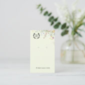 Oorbel Displaykaart | Sieraden Display Visitekaartje (Staand voorkant)