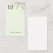 Oorbel Displaykaart | Sieraden Display Visitekaartje (Voorkant / Achterkant)