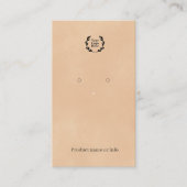 Oorbel Displaykaart | Sieraden Display Visitekaartje (Voorkant)