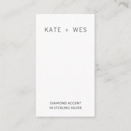 Oorbel & Hanger Set Sieraden Displaykaart Informatiekaartje