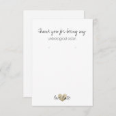 Oorbel houder/Dank u kaart - Heart Fab (Voorkant / Achterkant)