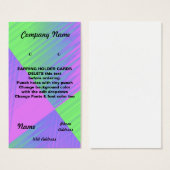 OORBEL HOUDER Kaarten Aangepaste visitekaartjes (Voorkant /achterkant)