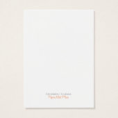 Oorbel houder - Visitekaartje blauw bruin (Achterkant)