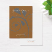 Oorbel houder - Visitekaartje bruin (Bureau)