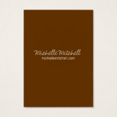 oorbel houder | VISITEKAARTJE | Duo Blue Brown (Achterkant)