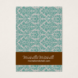 oorbel houder VISITEKAARTJE Duo Blue Brown